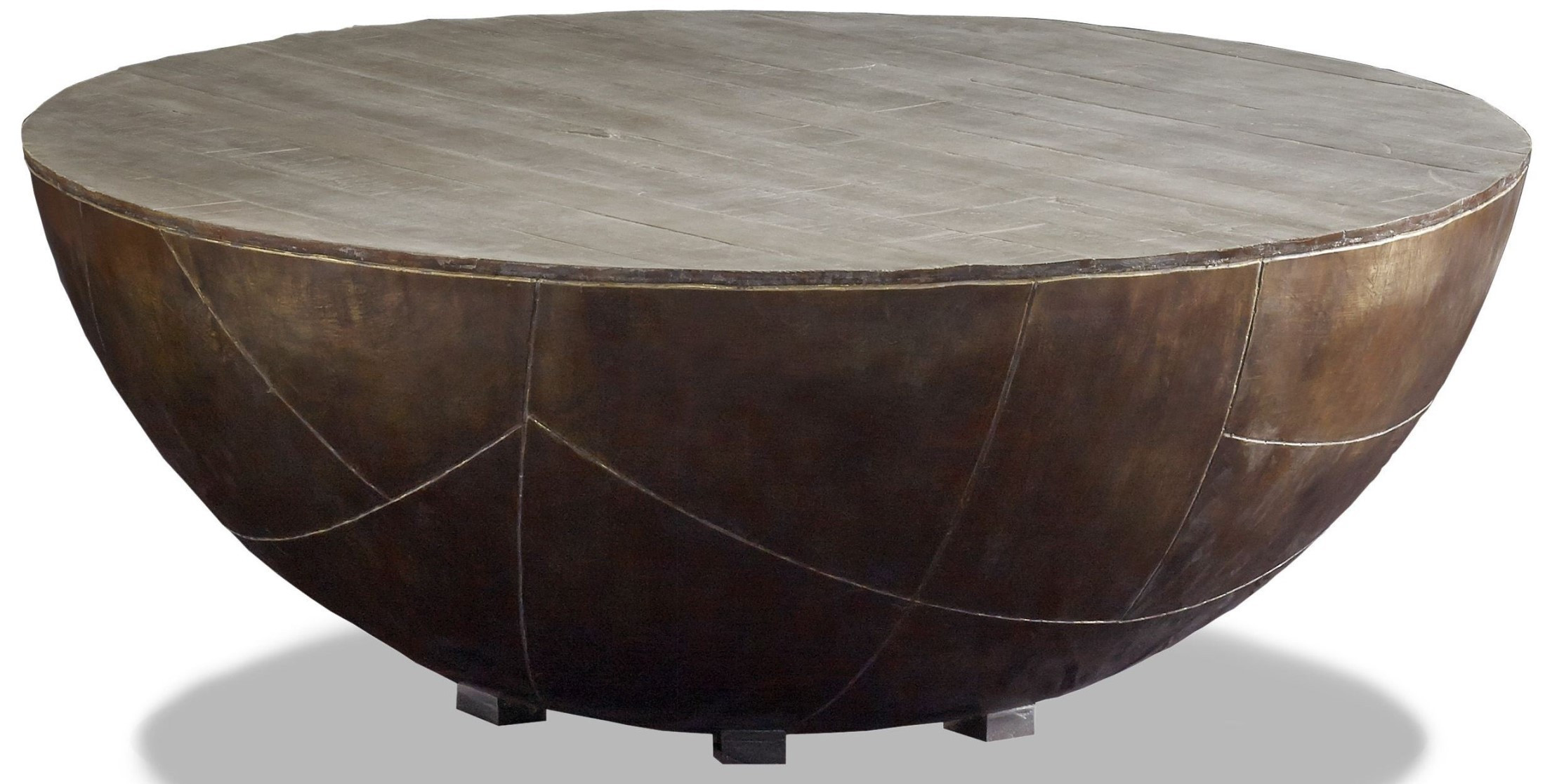 Best ideas about Drum Coffee Table
. Save or Pin Delano Antiqued Brass Drum Coffee Table DL502 Brownstone Now.