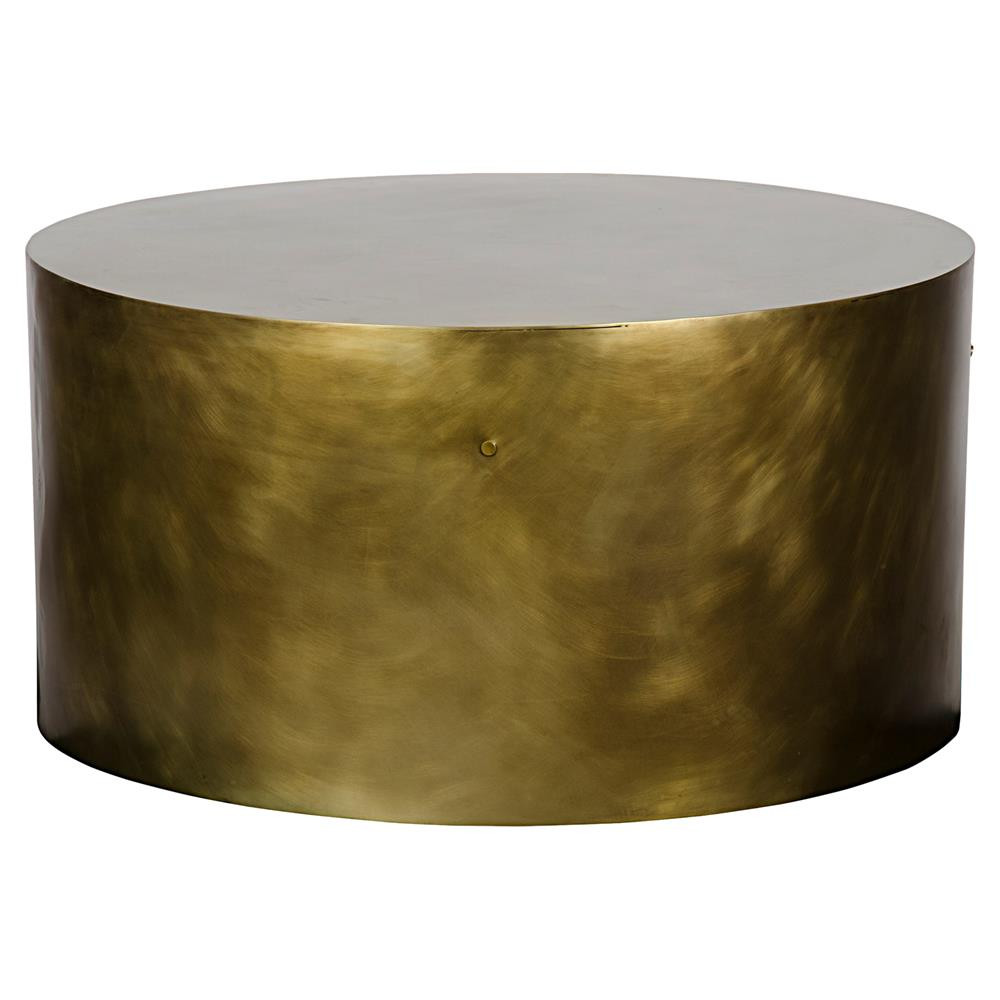Best ideas about Drum Coffee Table
. Save or Pin Palladio Modern Antique Brass Cylinder Drum Coffee Table Now.