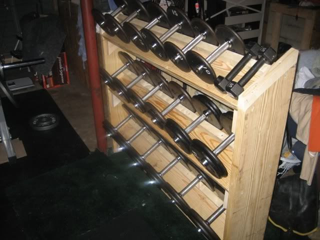 Best ideas about Dumbbell Rack DIY
. Save or Pin Dumbbell Rack Bodybuilding Forums Home Gym Now.