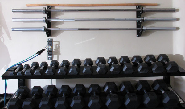 Best ideas about Dumbbell Rack DIY
. Save or Pin Space Saving DIY Barbell Rack Bar Storage Now.
