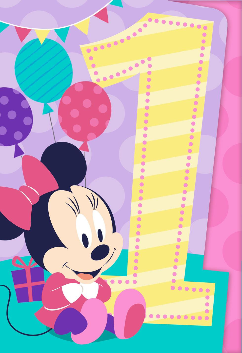 Best ideas about E Birthday Card
. Save or Pin Minnie Mouse Musical 1st Birthday Card Greeting Cards Now.