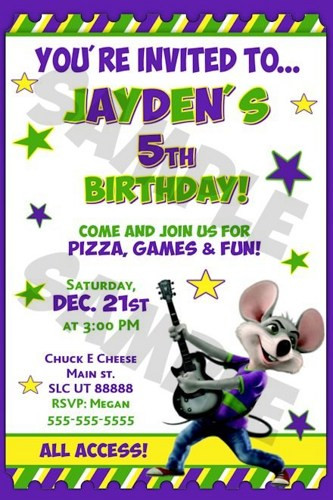 Best ideas about E Birthday Invitations
. Save or Pin FREE Printable Chuck e Cheese Birthday Invitations Now.