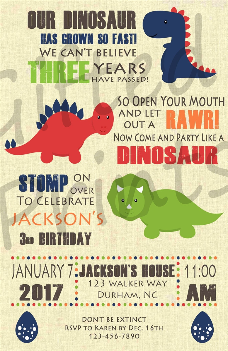 Best ideas about E Vite Birthday Invitations
. Save or Pin Birthday Invitation Dinosaur Theme Now.