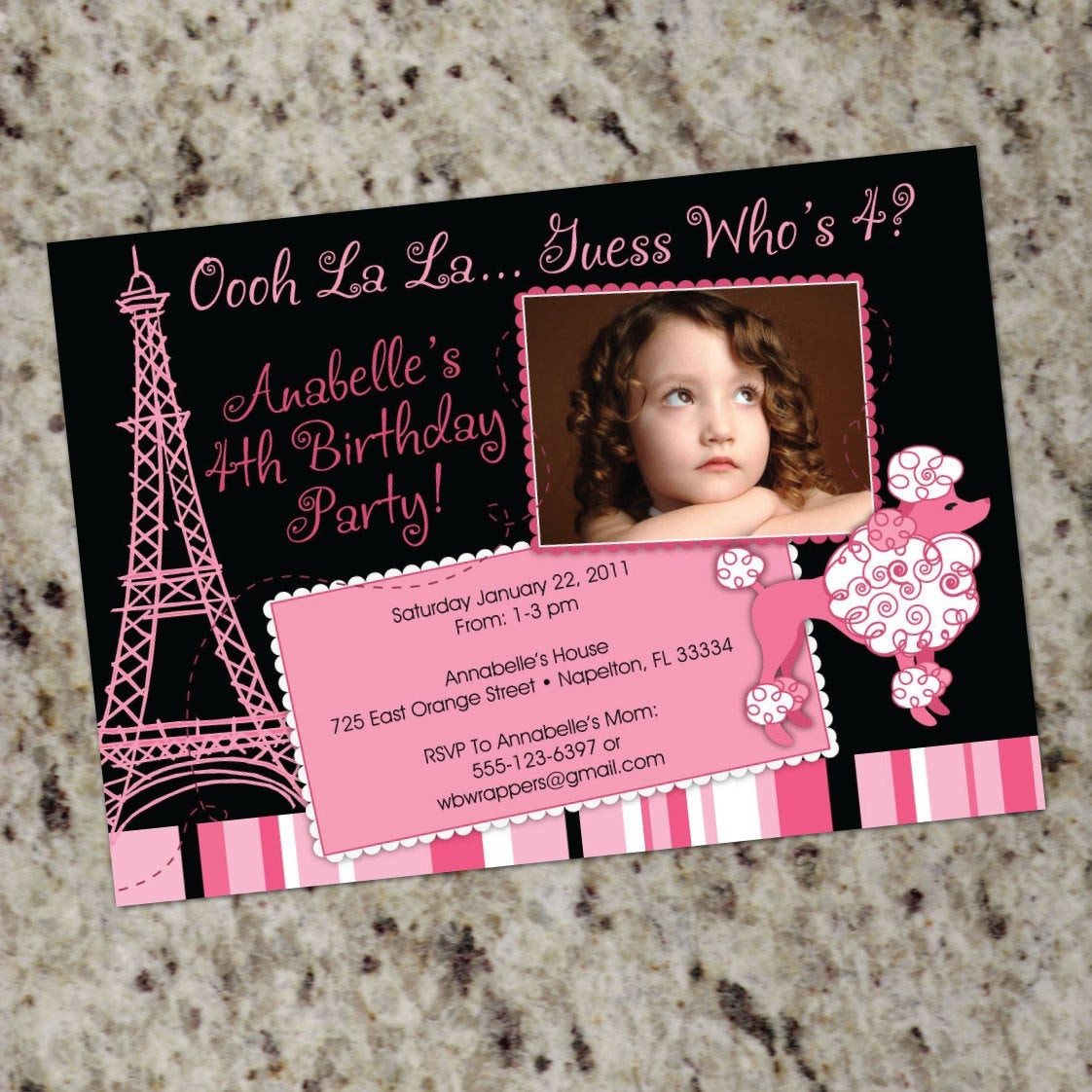 Best ideas about E Vite Birthday Invitations
. Save or Pin Pink Poodle Paris Birthday Party Invitation Printable Now.