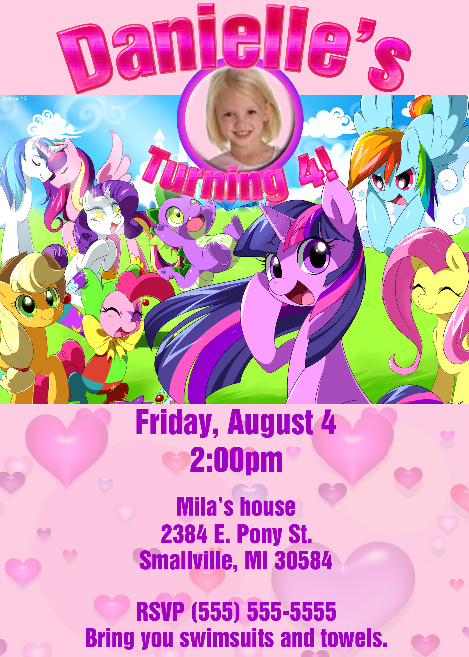 Best ideas about E Vite Birthday Invitations
. Save or Pin FREE Printable My Little Pony birthday invitations Now.