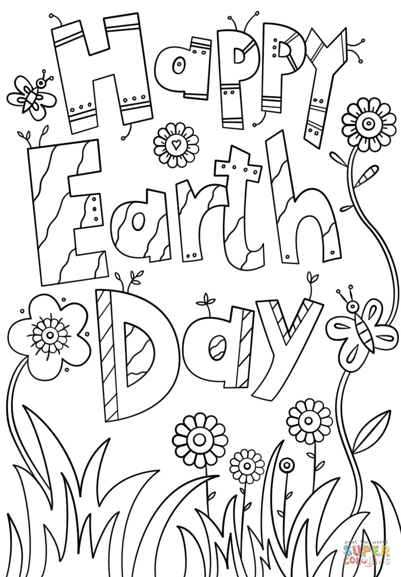 Best ideas about Earth Day Printable Coloring Pages
. Save or Pin Happy Earth Day coloring page Now.