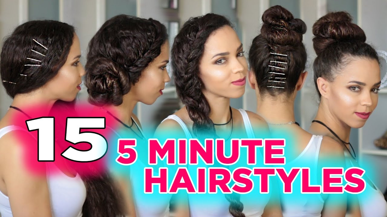 Best ideas about Easy 5 Minute Hairstyles
. Save or Pin 15 Easy 5 Minute Hairstyles 5 Minute Heatless Hairstyles Now.