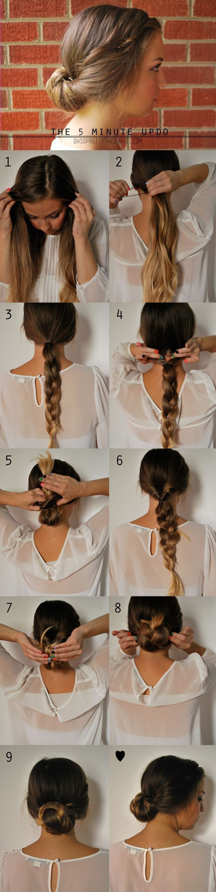 Best ideas about Easy 5 Minute Hairstyles
. Save or Pin 19 Pretty Long Hairstyles with Tutorials Pretty Designs Now.