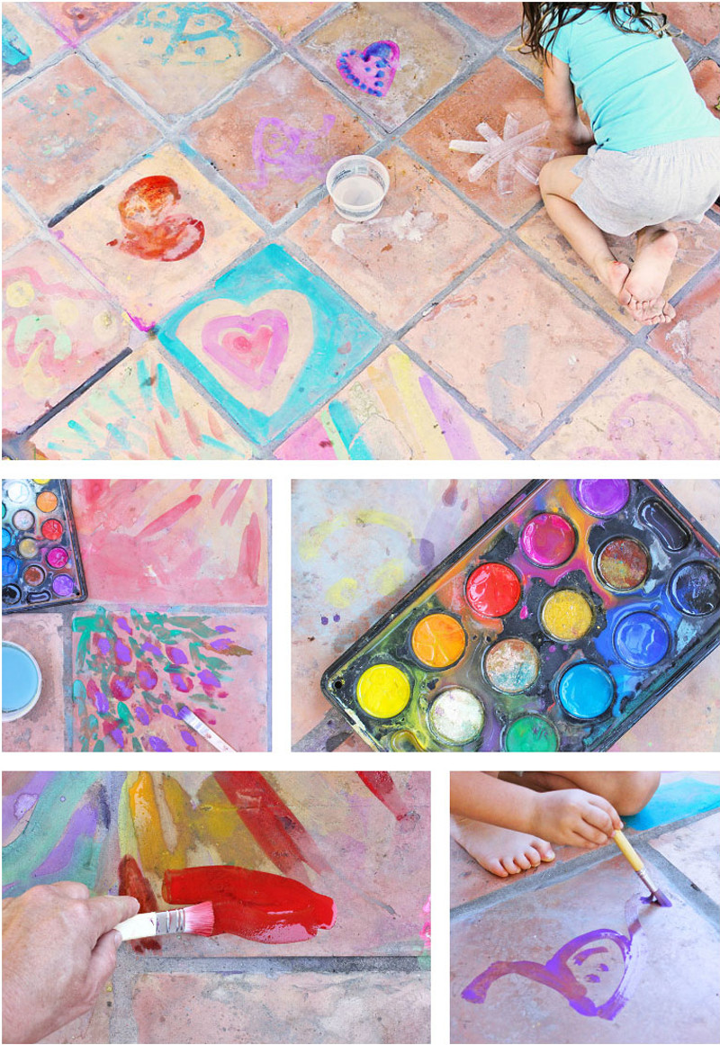 Best ideas about Easy Art Ideas
. Save or Pin Easy Art Ideas for Kids Watercolor on Tile Babble Dabble Do Now.