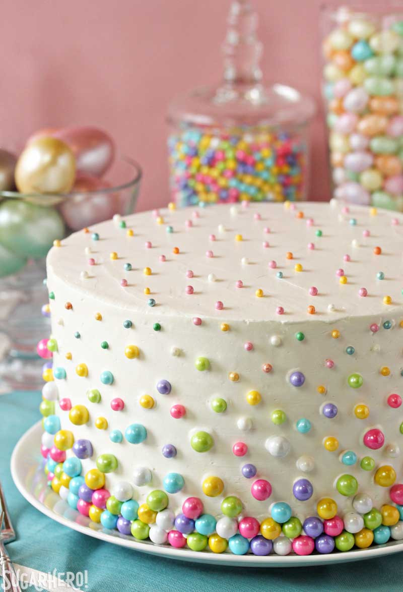 Best ideas about Easy Birthday Cake Ideas
. Save or Pin Easter Polka Dot Cake SugarHero Now.