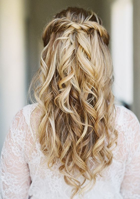 Best ideas about Easy Bridesmaid Hairstyles
. Save or Pin simple half up half down wdding hairstyle idea via Lane Now.