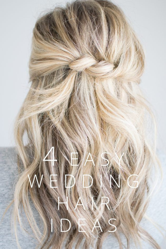 Best ideas about Easy Bridesmaid Hairstyles
. Save or Pin 4 Easy Wedding Hair Ideas The Small Things Blog Now.