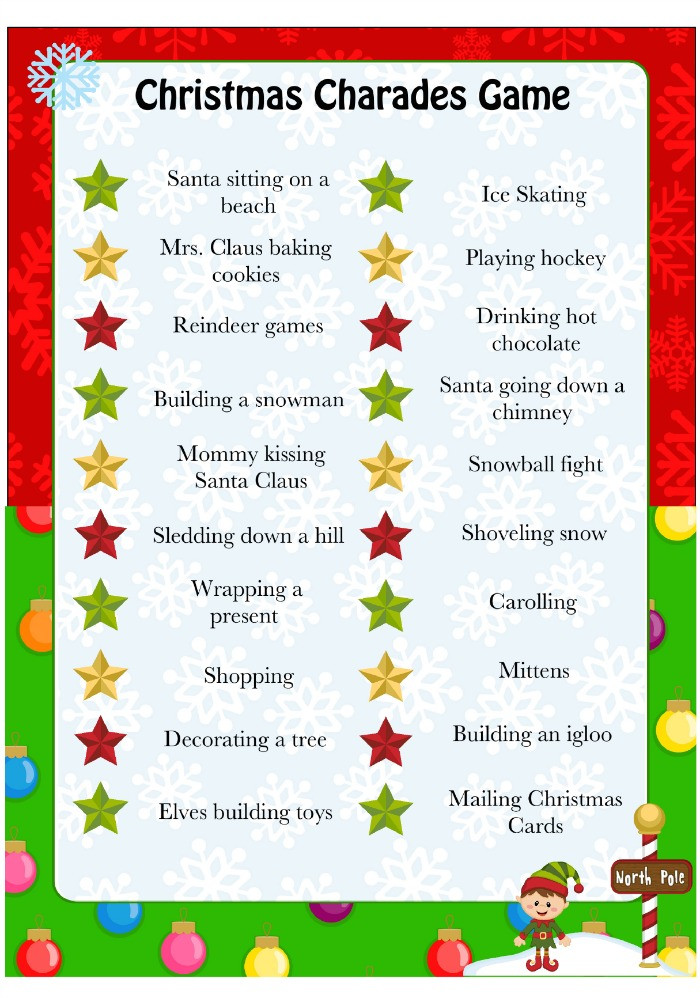 Best ideas about Easy Christmas Games For Adults
. Save or Pin Christmas Charades Game Moms & Munchkins Now.
