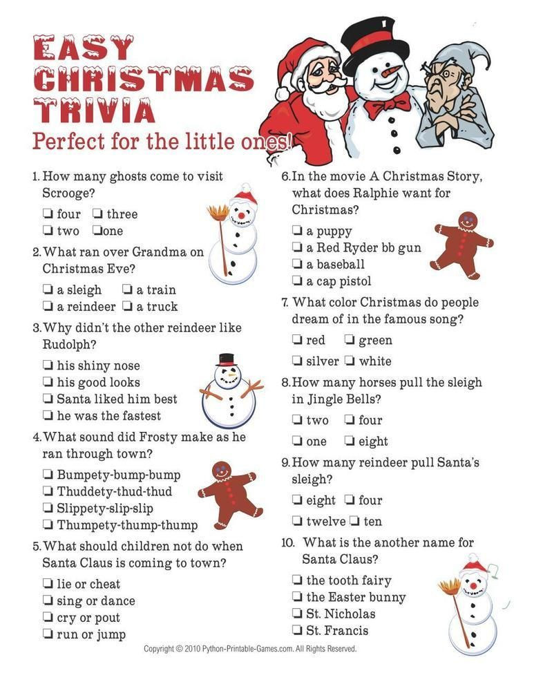 Best ideas about Easy Christmas Games For Adults
. Save or Pin Christmas Christmas Easy Trivia For Kids $3 95 Now.