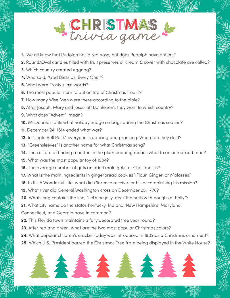 Best ideas about Easy Christmas Games For Adults
. Save or Pin Merry Christmas Trivia Christmas Quiz Christmas 2018 Now.