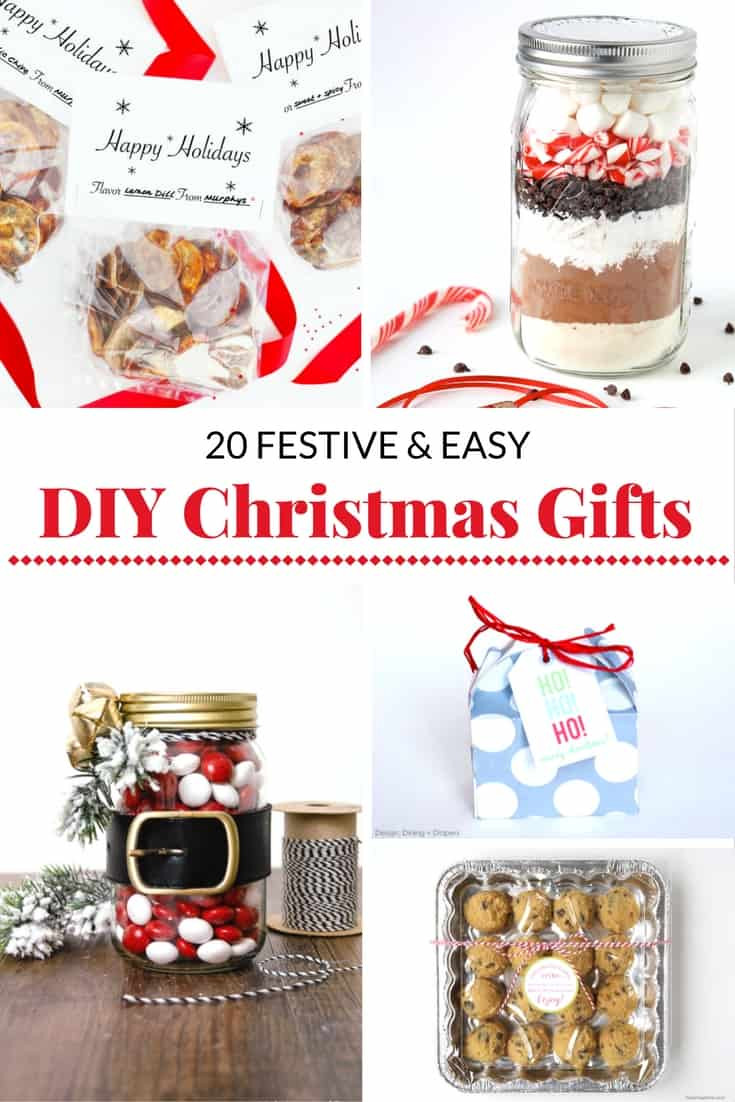 Best ideas about Easy Christmas Gift Ideas
. Save or Pin 20 FESTIVE AND EASY DIY CHRISTMAS GIFT IDEAS Mommy Moment Now.