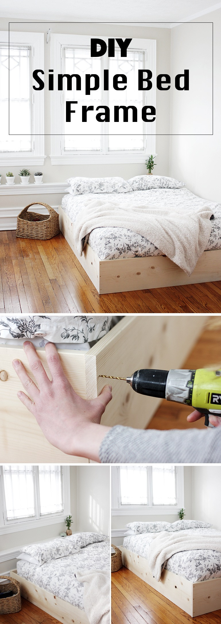 Best ideas about Easy DIY Bed Frames
. Save or Pin 36 Easy DIY Bed Frame Projects to Upgrade Your Bedroom Now.