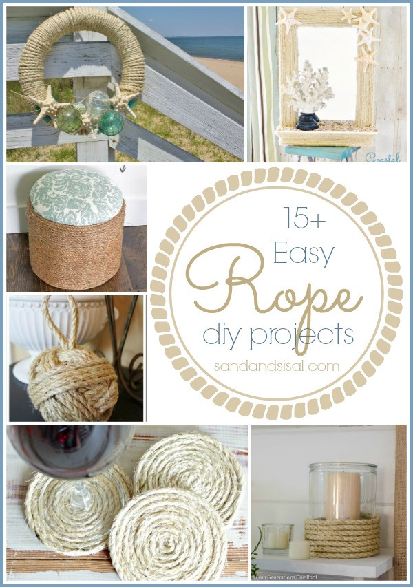 Best ideas about Easy DIY Crafts
. Save or Pin 15 Easy Rope Crafts Sand and Sisal Now.