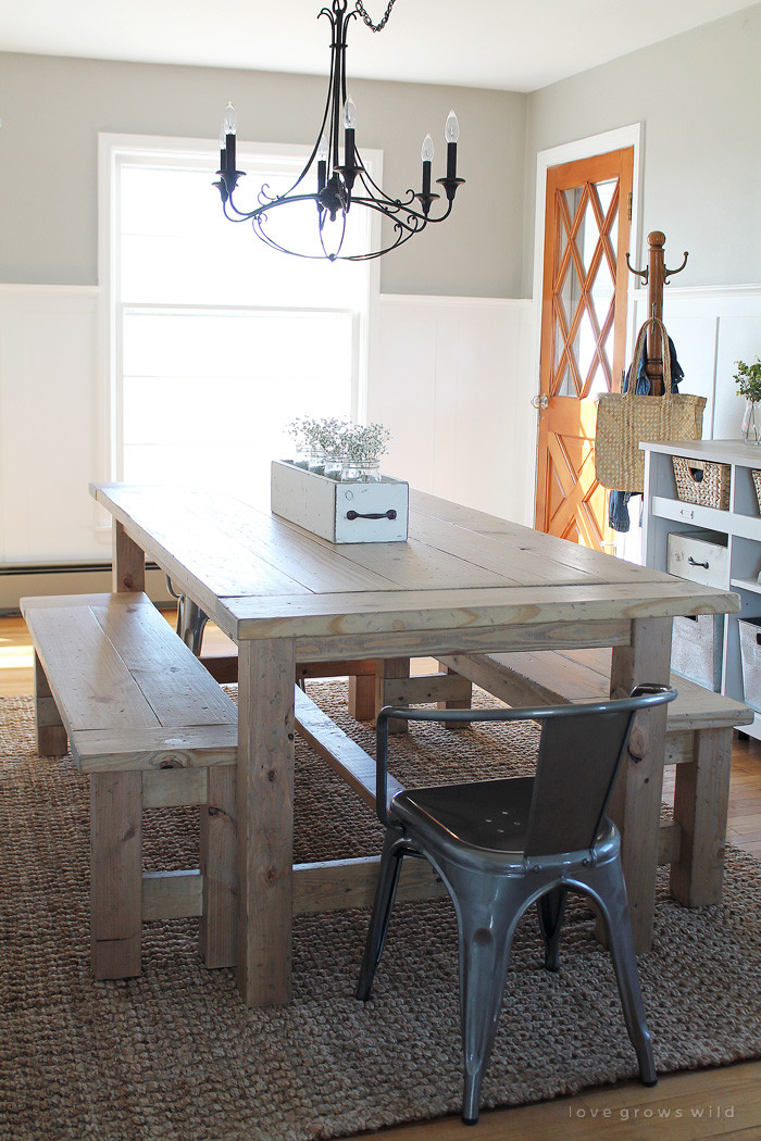 Best ideas about Easy DIY Farmhouse Table
. Save or Pin DIY Farmhouse Table Love Grows Wild Now.