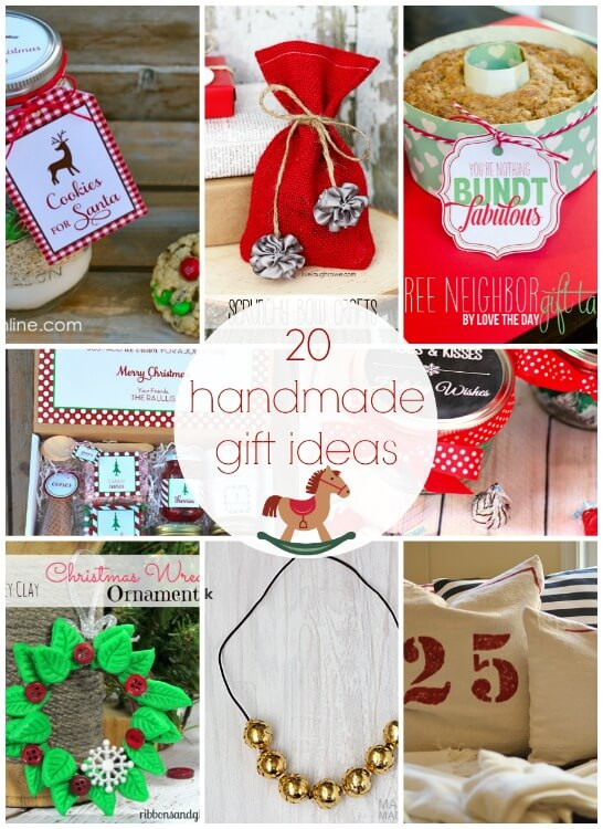 Best ideas about Easy DIY Gifts For Friends
. Save or Pin 20 Handmade Gift Ideas Link Party Features I Heart Nap Now.