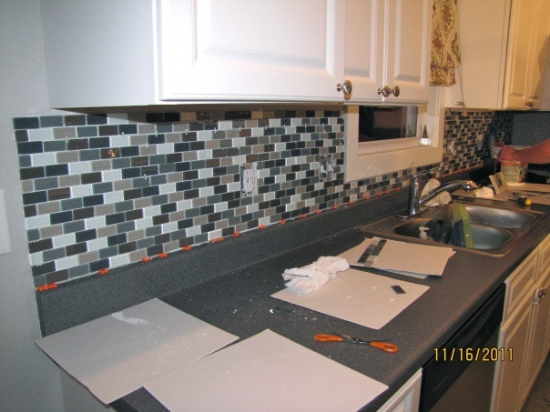 Best ideas about Easy DIY Kitchen Backsplash
. Save or Pin easy DIY glass tile backsplash Home Now.