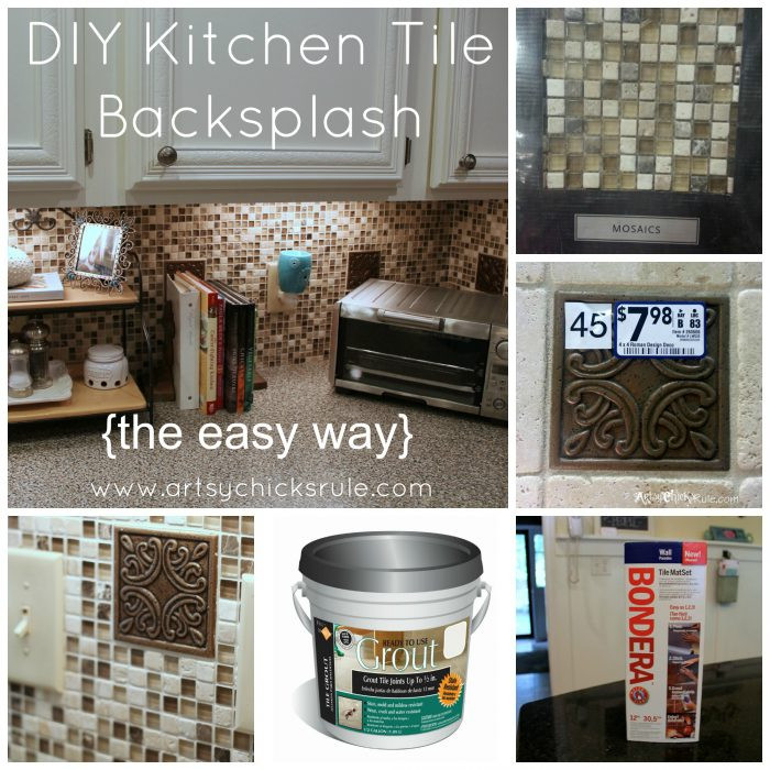 Best ideas about Easy DIY Kitchen Backsplash
. Save or Pin Kitchen Tile Backsplash Do It Yourself Artsy Chicks Rule Now.