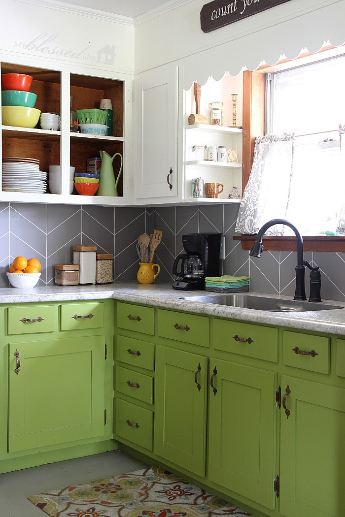 Best ideas about Easy DIY Kitchen Backsplash
. Save or Pin DIY Herringbone Tile Backsplash Now.