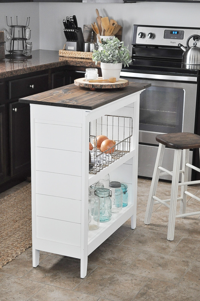 Best ideas about Easy DIY Kitchen Island
. Save or Pin Bookshelf Kitchen Island Little Glass Jar Now.