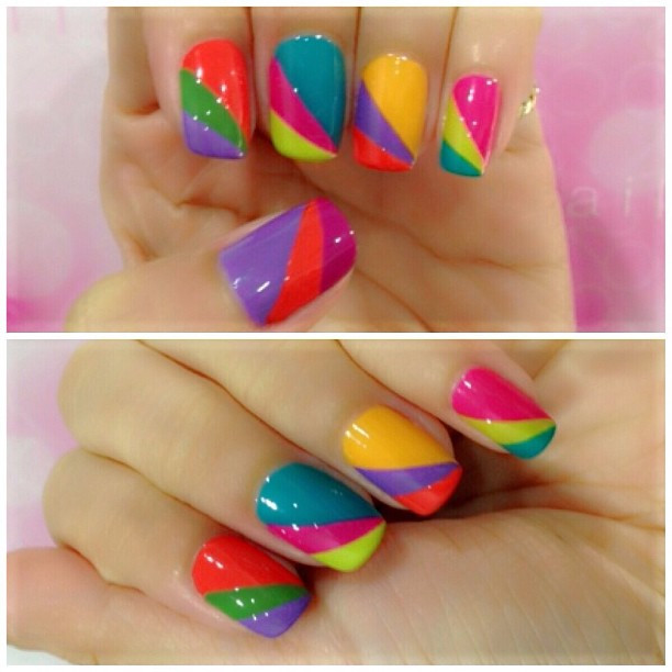 Best ideas about Easy DIY Nail Art
. Save or Pin 32 Amazing DIY Nail Art Ideas Using Scotch Tape Style Now.