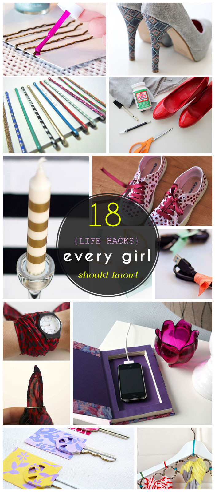 Best ideas about Easy DIY Projects For Home
. Save or Pin 26 Life Hacks Every Girl Should Know – Seriously Awesome Now.