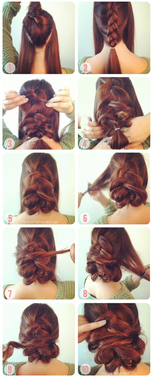 Best ideas about Easy DIY Updos
. Save or Pin 17 Quick And Easy DIY Hairstyle Tutorials Now.