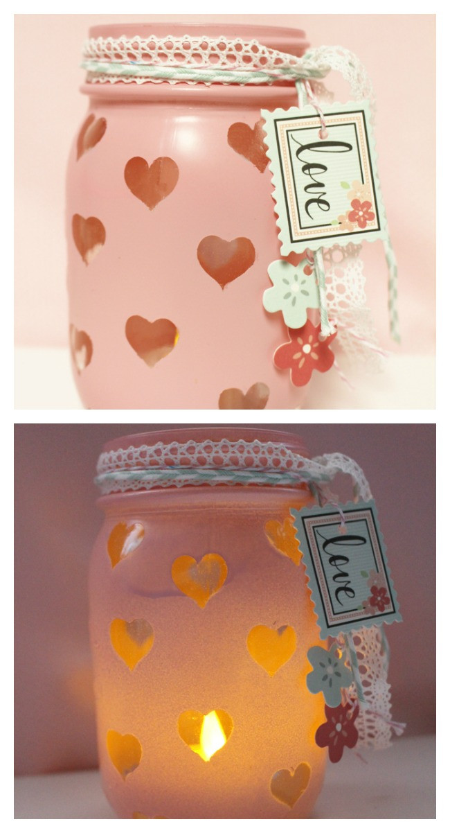 Best ideas about Easy DIY Valentine Gifts
. Save or Pin Valentine s Day Votive TGIF This Grandma is Fun Now.