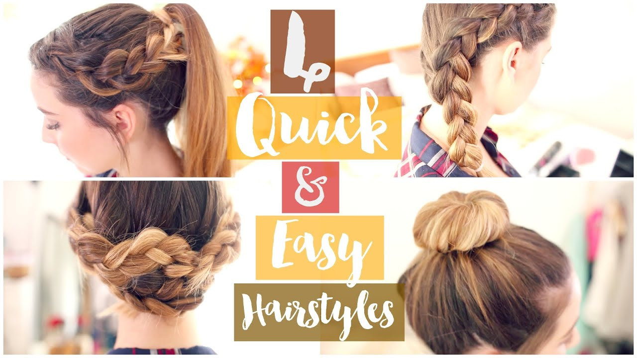 Best ideas about Easy Hairstyle Video
. Save or Pin How To 4 Quick & Easy Hairstyles Now.