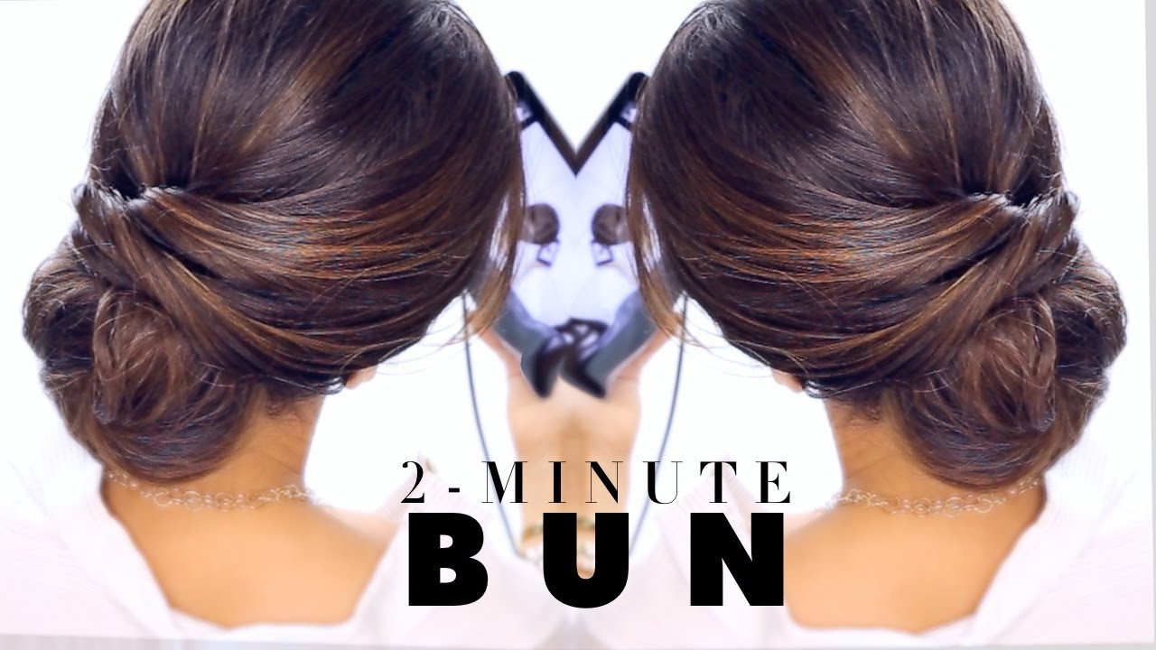 Best ideas about Easy Hairstyle Youtube
. Save or Pin 2 Minute Elegant BUN Hairstyle ★ EASY Updo Hairstyles Now.