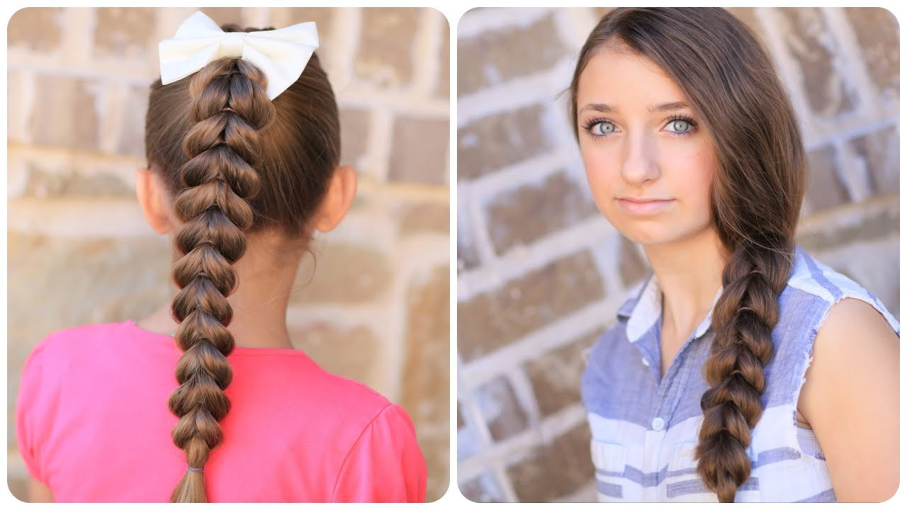 Best ideas about Easy Hairstyle Youtube
. Save or Pin How to create a Pull Through Braid Now.