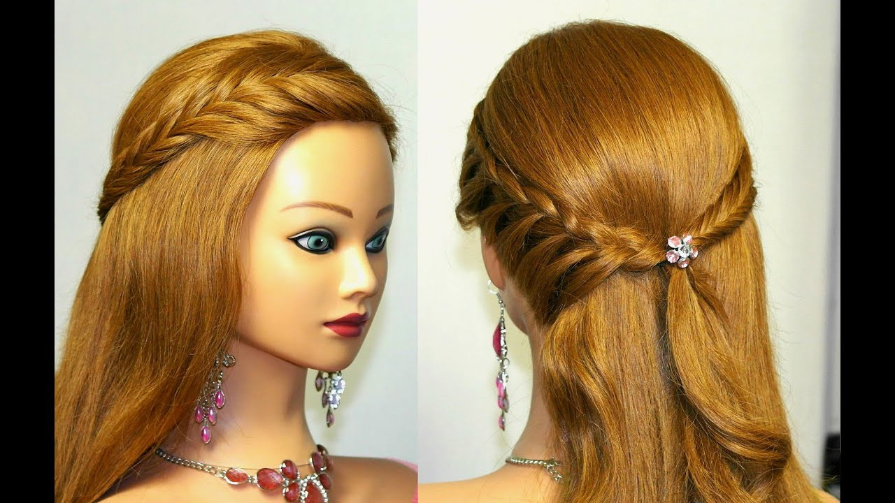 Best ideas about Easy Hairstyle Youtube
. Save or Pin Easy bridal prom hairstyle for medium long hair Now.