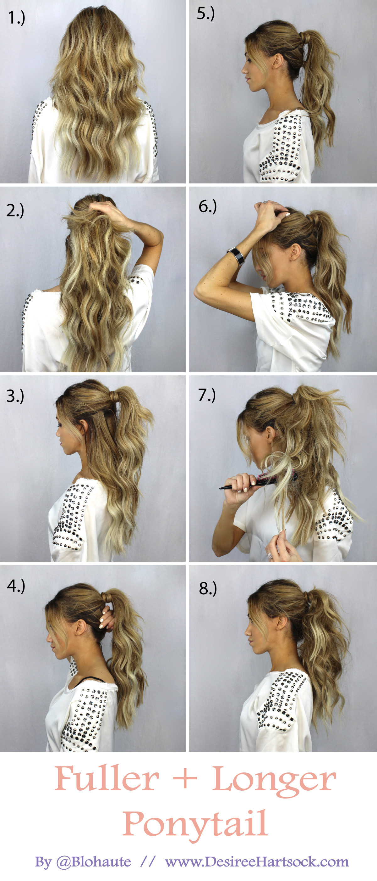 Best ideas about Easy Hairstyles For Thin Hair Step By Step
. Save or Pin Create a fuller and longer ponytail in these easy steps Now.