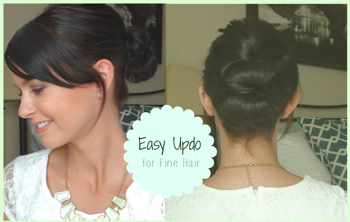 Best ideas about Easy Hairstyles For Thin Hair Step By Step
. Save or Pin Easy Updo 🎀 for fine hair Now.