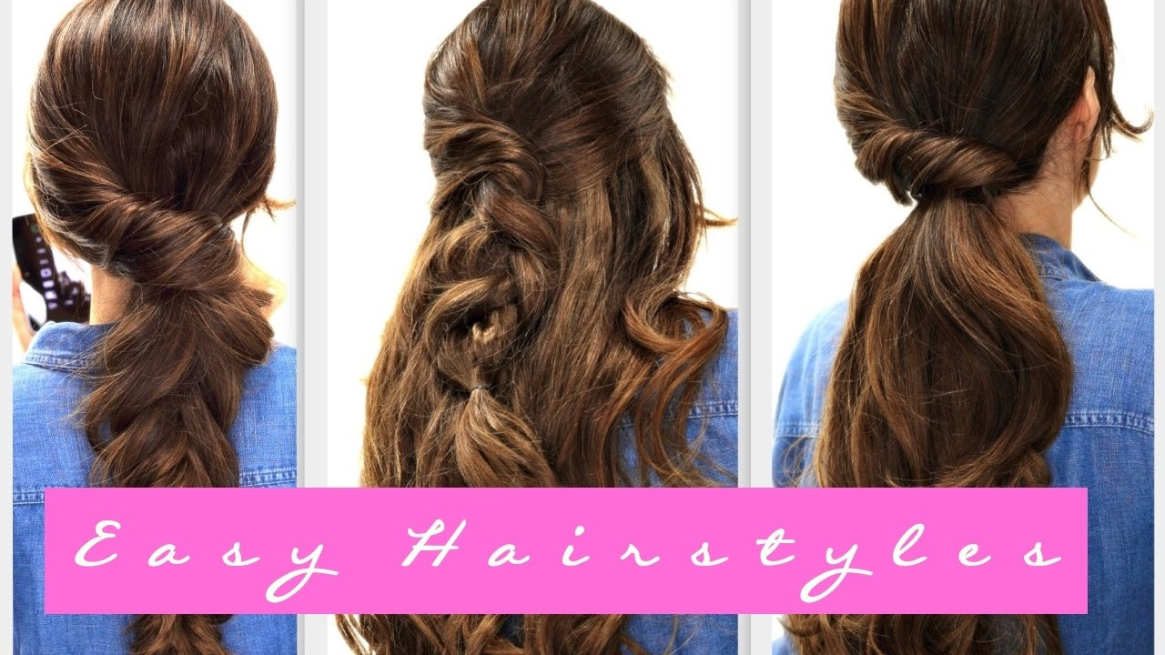 Best ideas about Easy Hairstyles For Thin Hair Step By Step
. Save or Pin 4 EASY Lazy HAIRSTYLES Now.