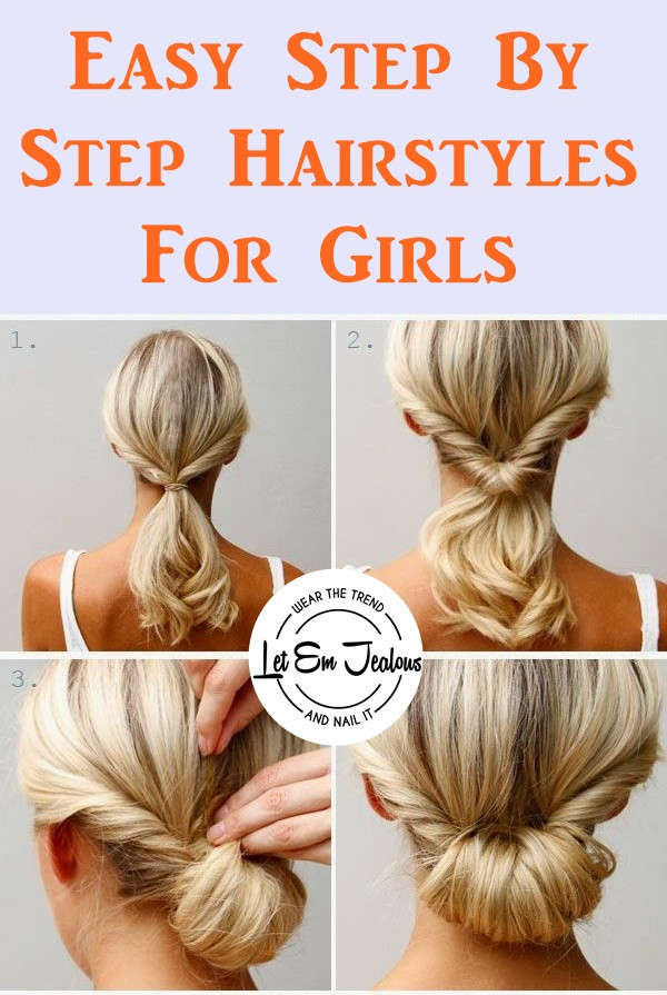 Best ideas about Easy Hairstyles Step By Step
. Save or Pin 40 Easy Step By Step Hairstyles For Girls Now.