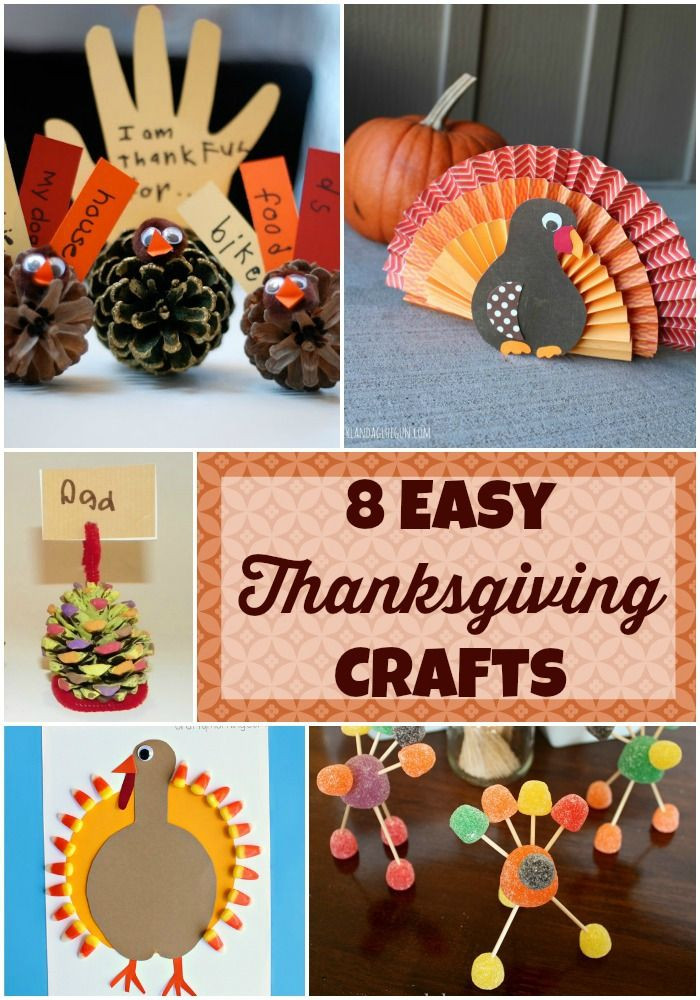 Best ideas about Easy Kid Crafts
. Save or Pin 8 Easy Thanksgiving Crafts for Kids Now.