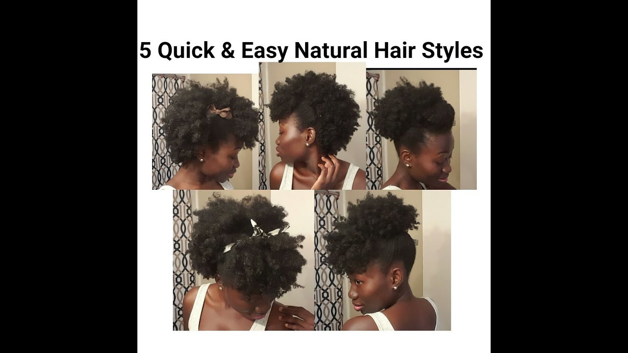 Best ideas about Easy Natural Hairstyles For Medium Length Hair
. Save or Pin 5 Quick & Easy Natural Hair Styles Short Medium Length Now.