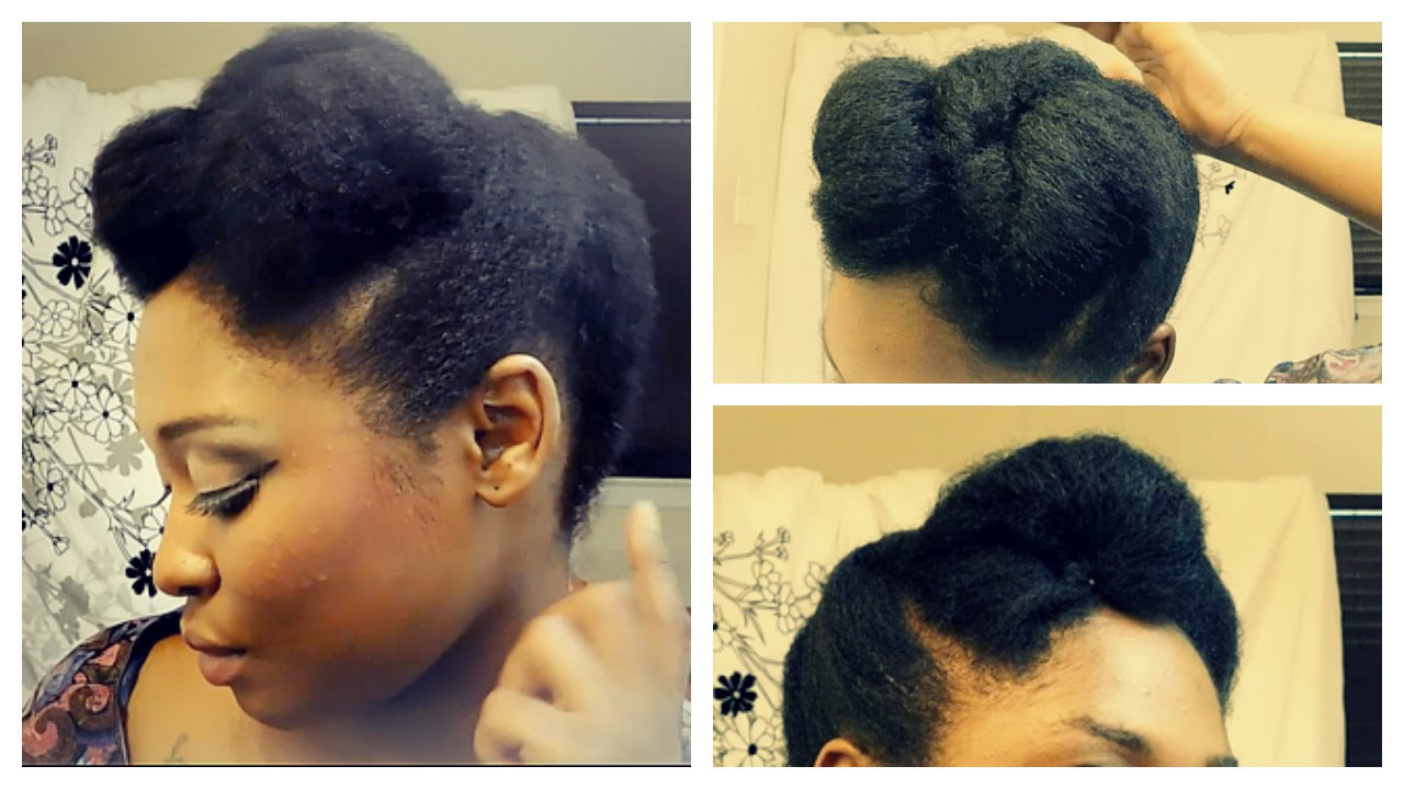 Best ideas about Easy Natural Hairstyles For Medium Length Hair
. Save or Pin Quick and Easy Updo Short To Medium Length 4b 4c Now.