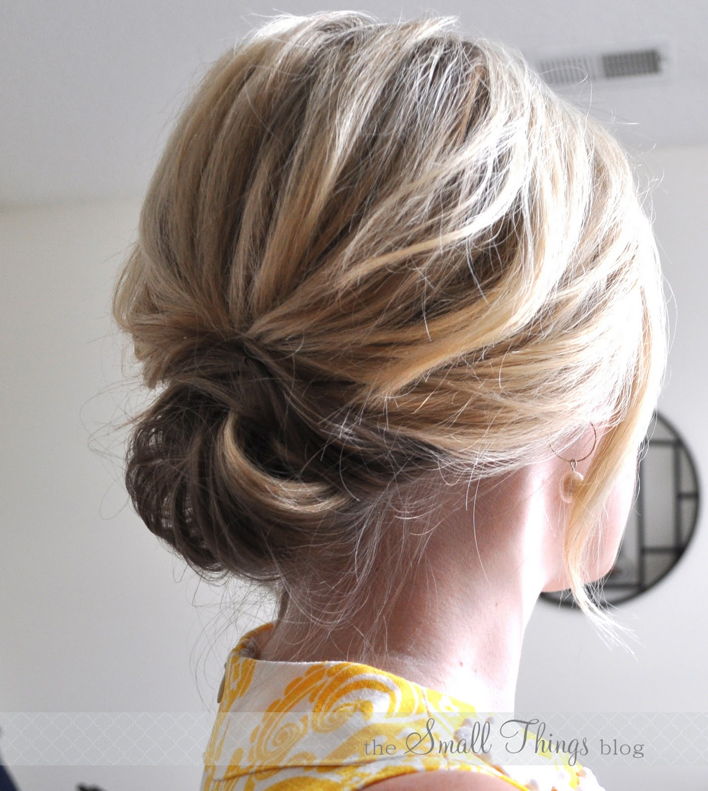 Best ideas about Easy Up Hairstyles
. Save or Pin The Chic Updo – The Small Things Blog Now.