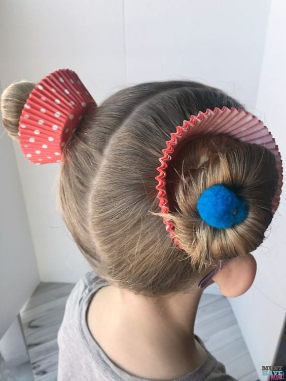 Best ideas about Easy Wacky Hairstyles For School
. Save or Pin Crazy Hair Day Ideas Girls Cupcake Hairdo Now.