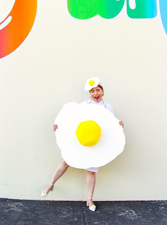 Best ideas about Egg Costume DIY
. Save or Pin Last Minute DIY Fried Egg Costume ⋆ Brite and Bubbly Now.