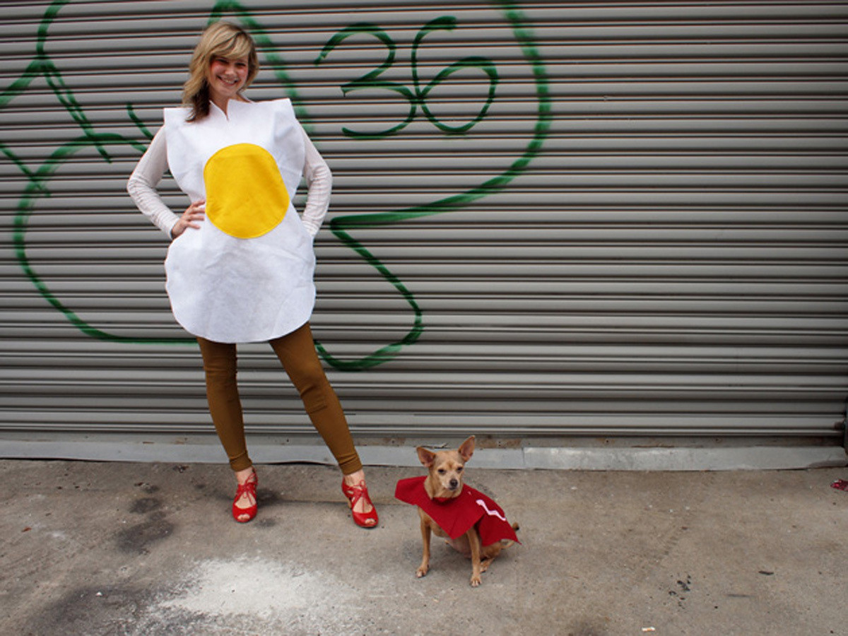 Best ideas about Egg Costume DIY
. Save or Pin Eggs and Bacon Halloween Costume Now.