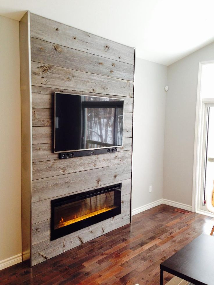 Best ideas about Electric Fireplace Ideas
. Save or Pin Shiplap fireplace insert No TV Would work in room with Now.