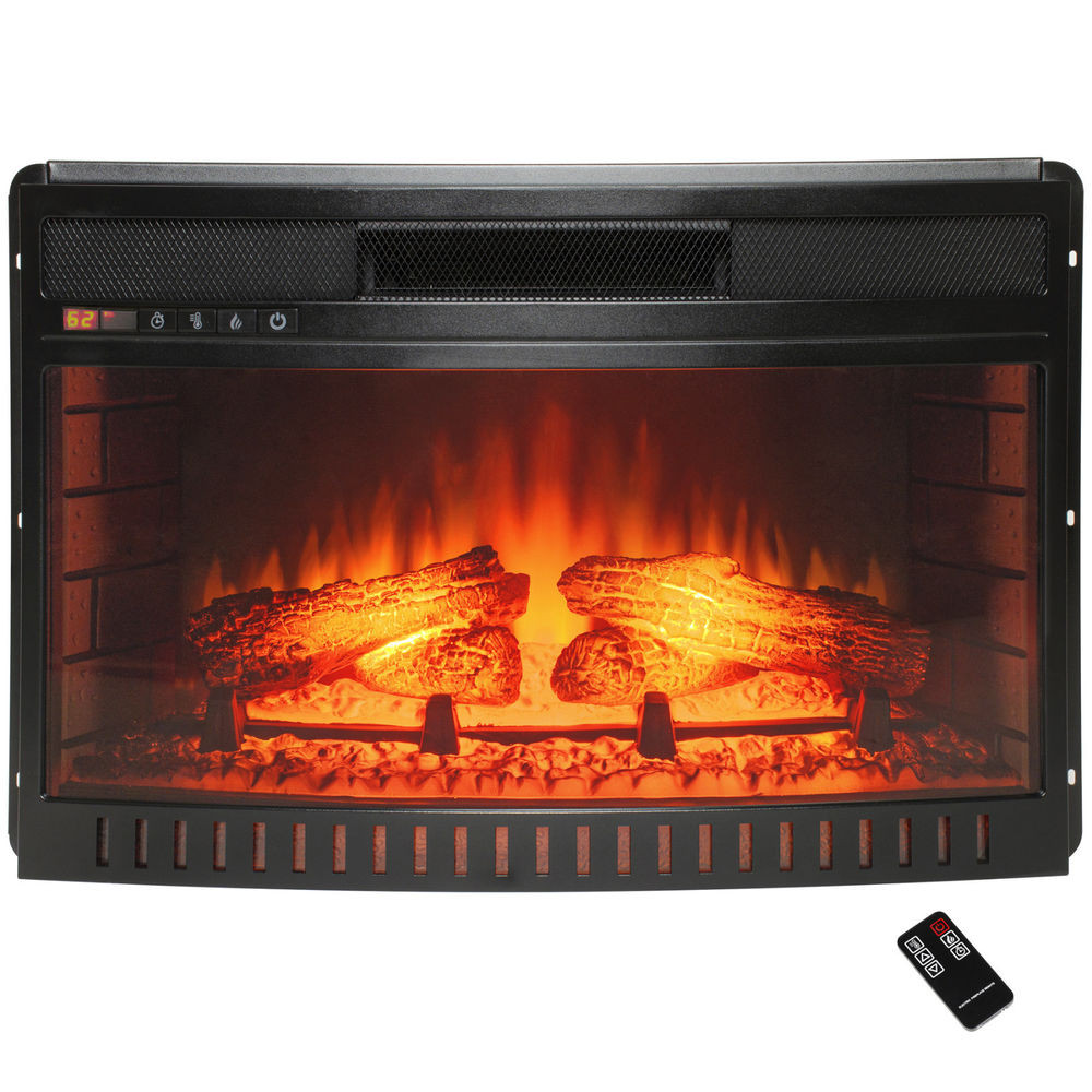 Best ideas about Electric Fireplace Insert With Heater
. Save or Pin 26 in Freestanding Curved Electric Fireplace Insert Now.