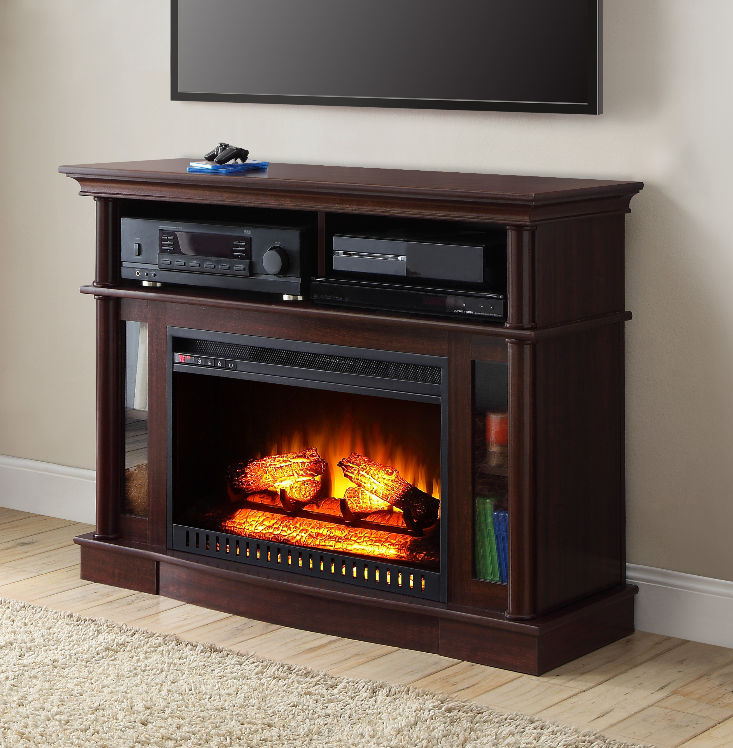 Best ideas about Electric Fireplace Walmart
. Save or Pin Room Infrared Quartz Electric Fireplace Heater Honey Now.